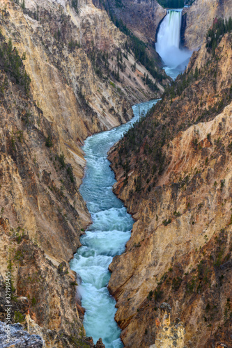 Looking Down Grand Canyon of The Yellowstone