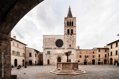 Buildings in the small viallge of Montefalco, Umbria, Italy