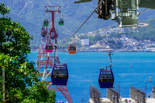 View of the Vinpearl Cable Car in Nha Trang, Vietnam