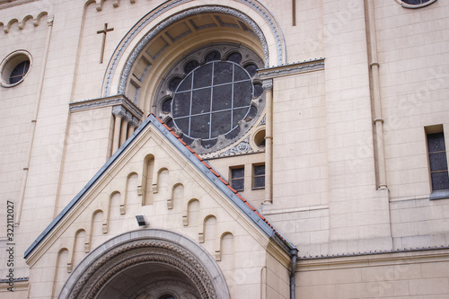 Lodz, Poland - May 07, 2014: Evangelical Church of St. Mateusz 