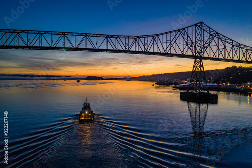 Astoria Sunrise Aerial