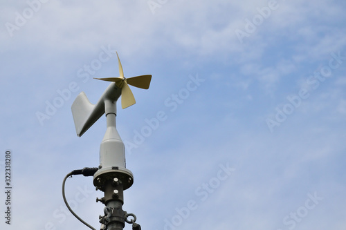 wind vane under the clear sky. 