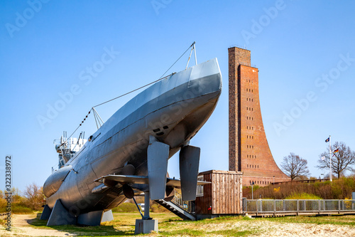 Marine Ehrenmal und U-Boot, Ostseebad Laboe, Deutschland