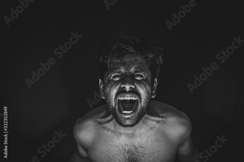 Shouting man