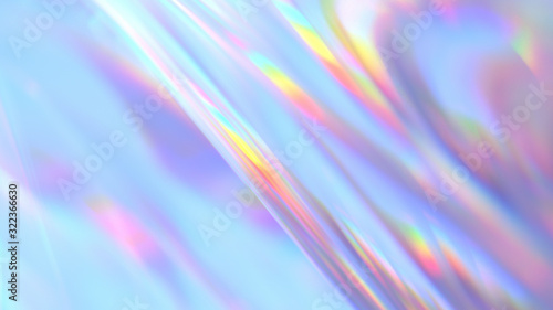 Transparent Rainbow Plastic or Glass. Holographic Rainbow foil