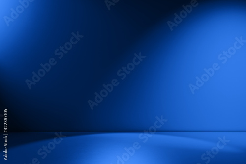 Beams of spotlight on a royal blue background