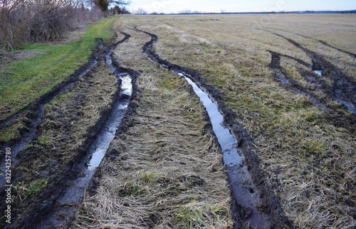 Muddy Tire Ruts