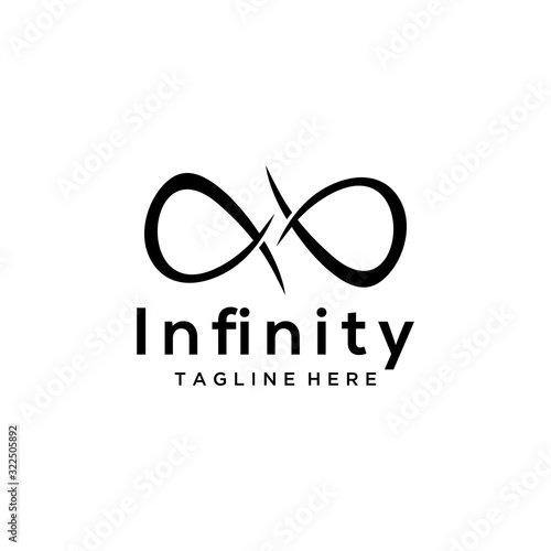 Creative luxury Infinity sign logo icon vector template