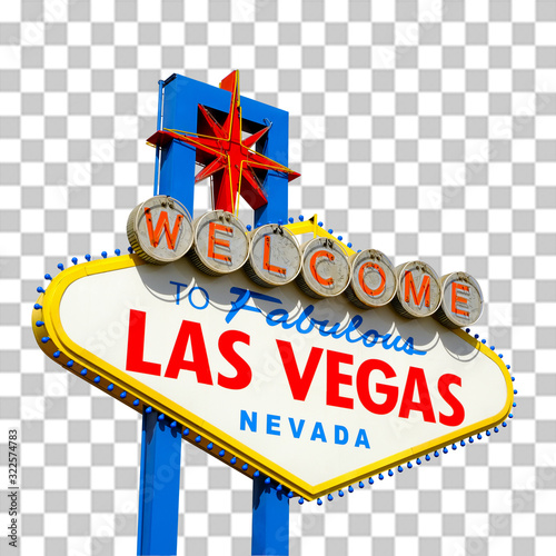 Las Vegas, Nevada / USA - March 10 2019: Welcome to Fabulous Las Vegas Sign designed by Betty Willis in 1959.