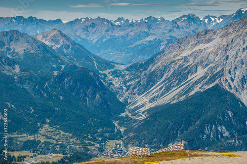 Panorama montagne in alta Val Susa - Piemonte - Italy - Veduta di Claviere e Monginevro