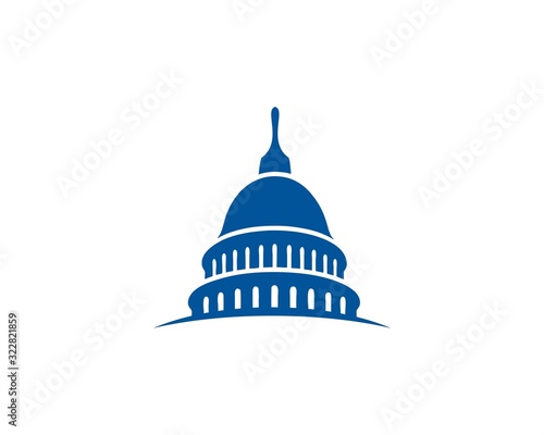 Capital government building logo