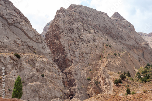 split mountains in iran