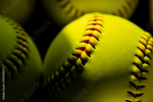 Softball Close up