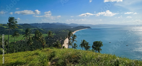 Exceptional view on the coast of the Palawan island, close to San Vicente. Philippines.