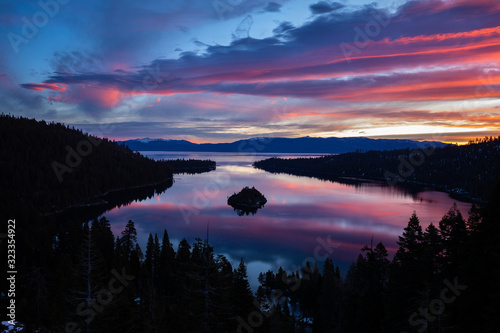 South Lake Tahoe - Emerald Bay Sunrise in Winter