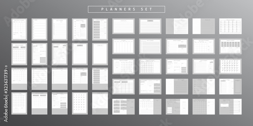 Planner sheet vector