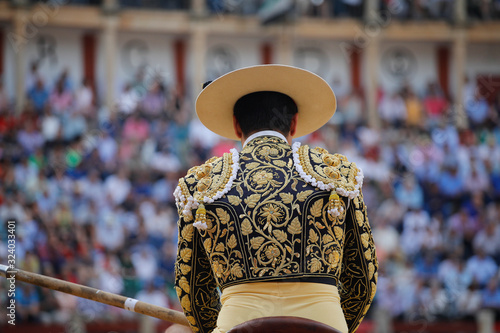 Picador working during a bullfight