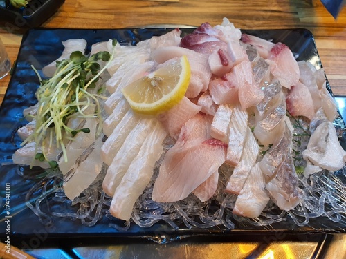 한국의 생선회 음식