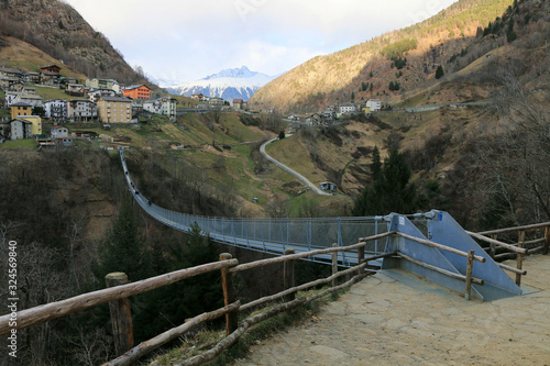 The Ponte nel cielo is the highest suspension bridge of all europe, it is in Val Tartano, a lateral valley of valtellina, Italy.