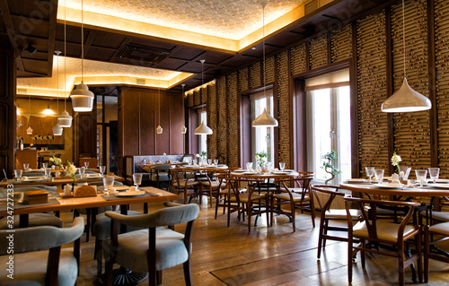 Interior of the Chinese restaurant