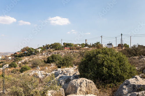 The Jewish settlement Peduel in the Samaria region of Beniamin district near to Rosh Haayin