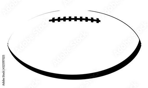 Rugby Ball Outline Icon