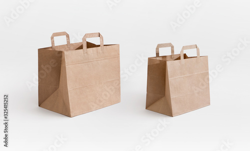 take away brown paper bags