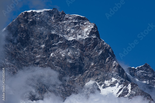 Monte Rosa and Capanna Margherita, Alagna Valsesia, Piedmont, Italy