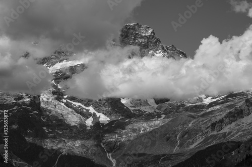 Monte Rosa and Capanna Margherita, Alagna Valsesia, Piedmont, Italy