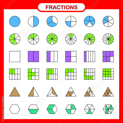 mathematics and geometry, Simplifying Fractions on white background vector illustration, Fraction Calculator