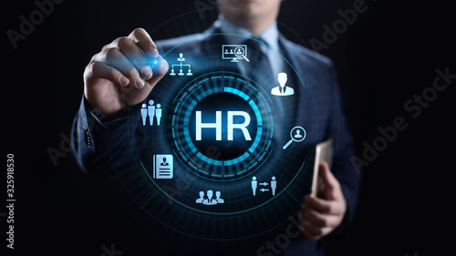 HR Human resources Recruitment Team Staff management Business concept.