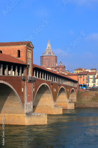 old bridge in pavia in italy