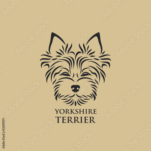 Yorkshire terrier - isolated vector illustration