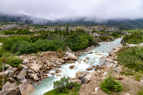 Tutschi River near Fraser - British Columbia between Alaska and Yukon, Canada