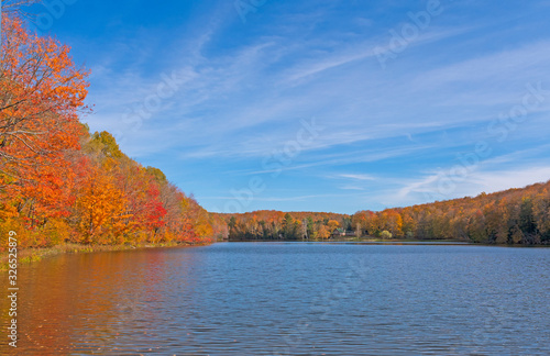 Calm Lake on a Sunny Autumn Day