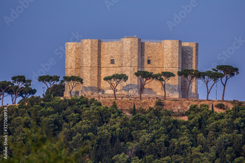 Castel del Monte on a hill in Andria in the Apulia region of southeast Italy