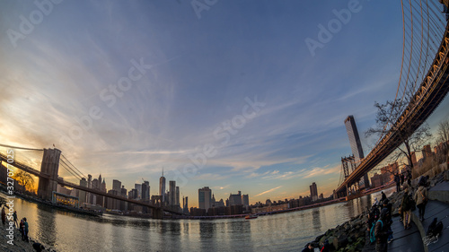 Dumbo, Brooklyn and Manhattan Bridges