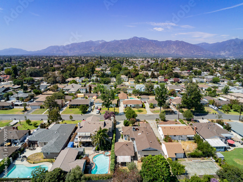 Aerial view of the Temple City area