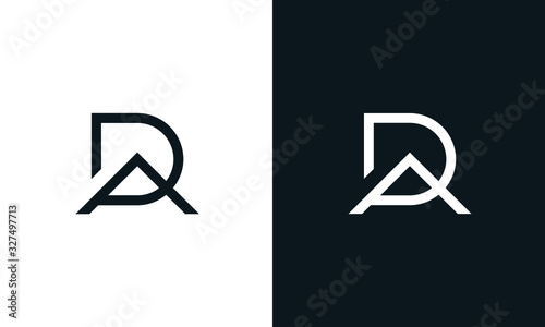 Minimal modern line art letter DA house logo. This logo icon incorporate with house, letter D and A in the creative way.
