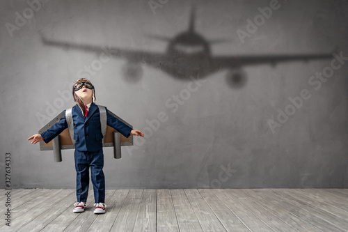 Child dreams of becoming a pilot