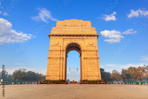 Famous India Gate, landmark of Delhi, India