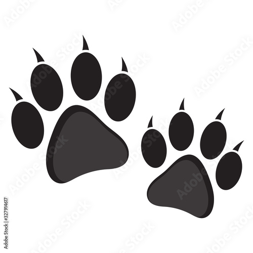cat or dog paw print icon