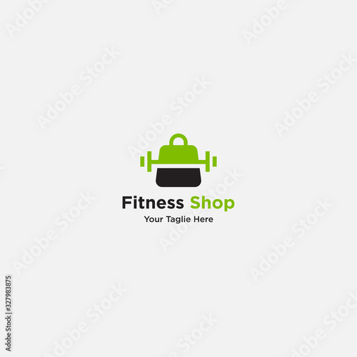 Gym Sale logo, Gym Shop logo designs vector, Fitness logo designs template