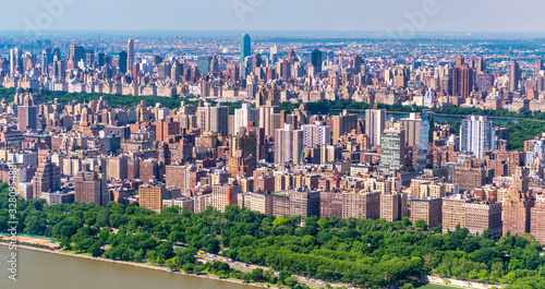 Aerial view of Central Park and New York City, NYC- USA