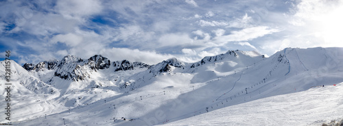 Winter landscape in Andorra