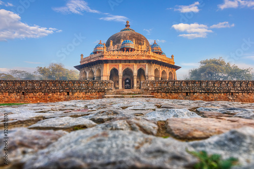 Isa Khan's Tomb near the Humayun's Tomb in India, New Dehli