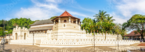 Panoramic view at the Temple of the Sacred Tooth Relic in the city of Kandy - Sri Lanka