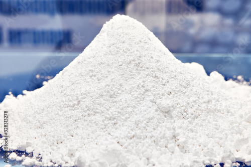 White powder as cocaine drug