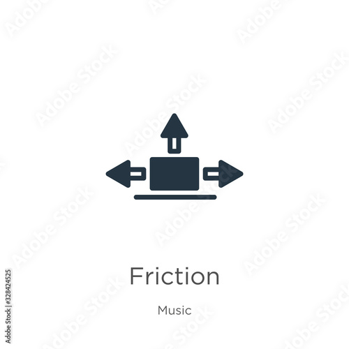 Friction icon vector. Trendy flat friction icon from music collection isolated on white background. Vector illustration can be used for web and mobile graphic design, logo, eps10