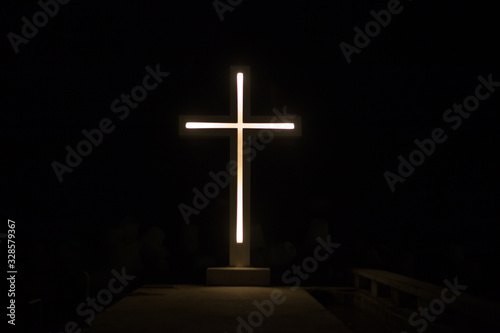  Glowing cross